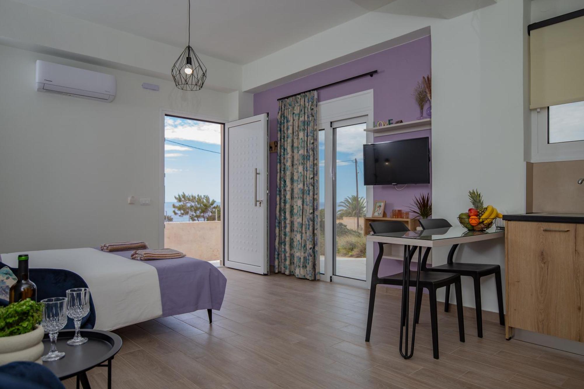 Studio Athena With Panoramic View Of Makrygialos Pilalímata Extérieur photo